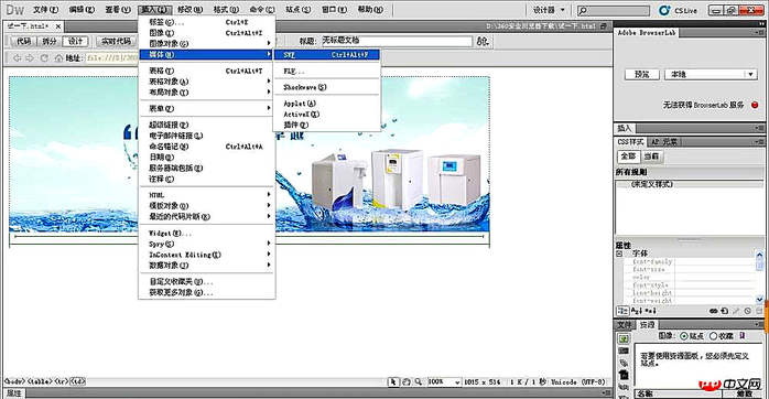 Dreamweaver--网站添加动态横幅效果