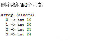 php怎么删除数组的第i个元素