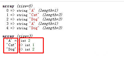 php怎么查找数组中不重复的元素