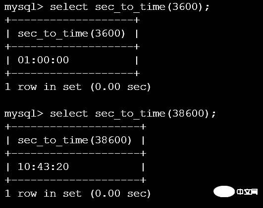 mysql怎么将秒数转换成时分秒