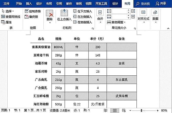 实用Word技巧分享：3个超级实用的表格调整小技巧