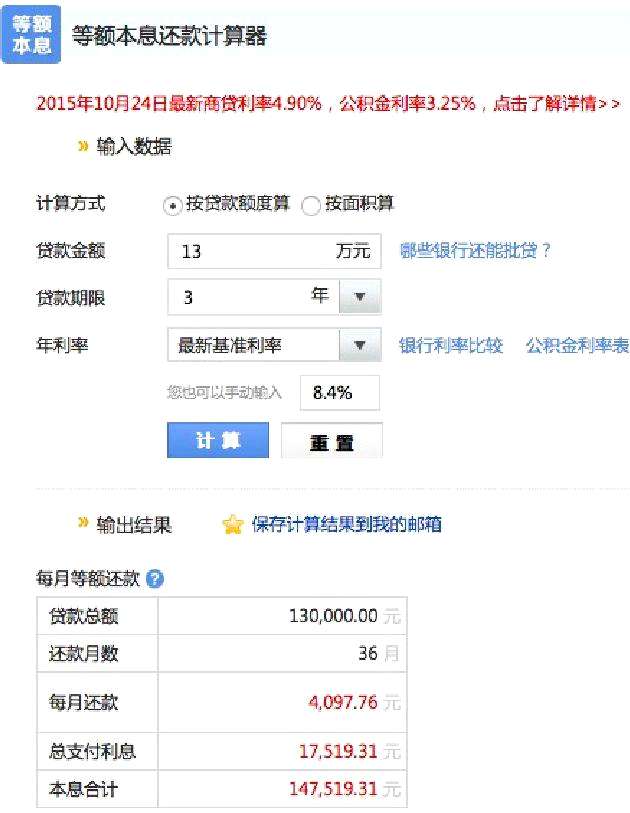 银行分期贷款利率计算器，网贷年利率计算 - 信用卡刷卡 - 前端，