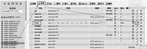 织梦DedeCMS文章自定义属性增加、修改和删除的方法