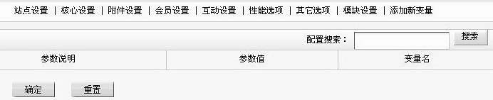 织梦DedeCMS网站系统配置参数无法显示的搞定方式